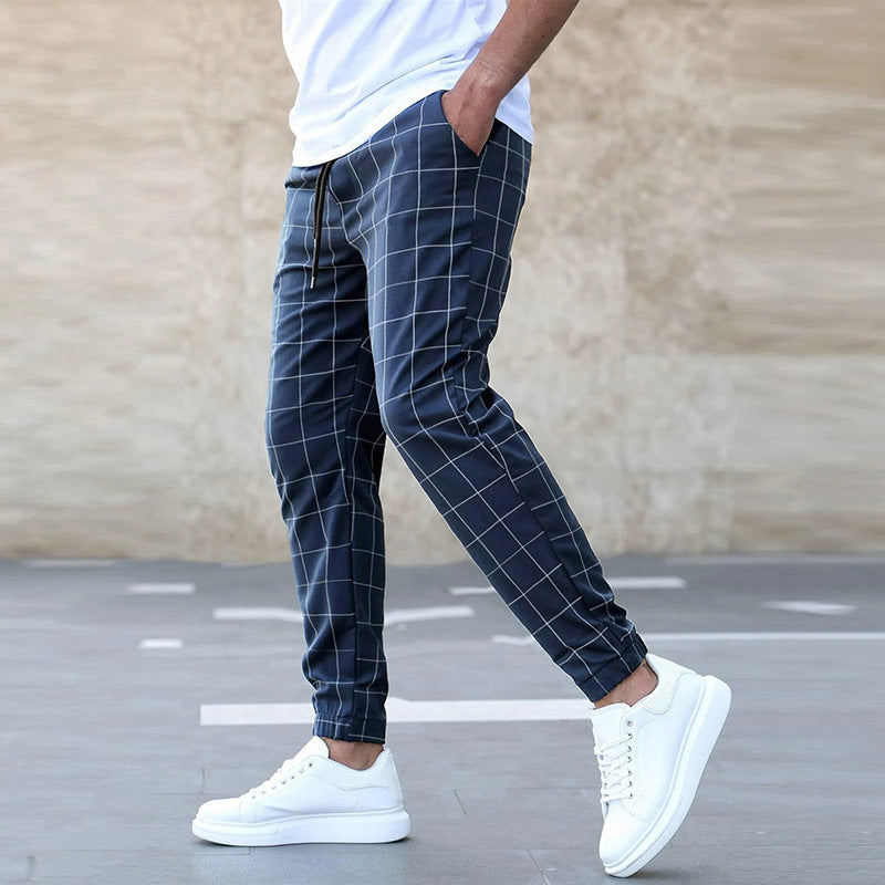 Calym | Pantaloni alla moda da uomo con stampa a quadri