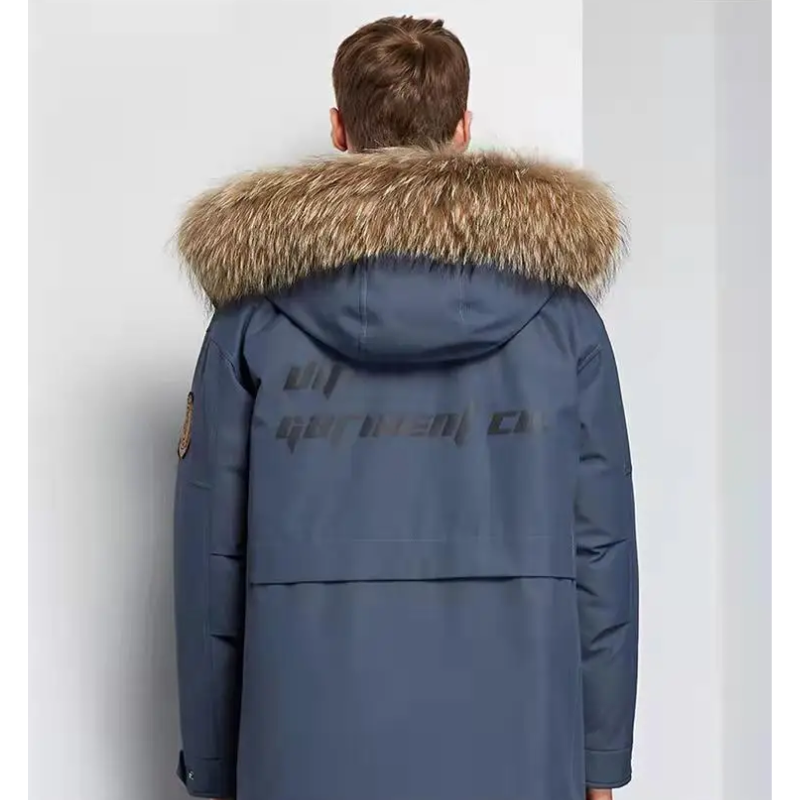 Calix | Parka Uomo Imbottito con Cappuccio in Pelliccia Sintetica