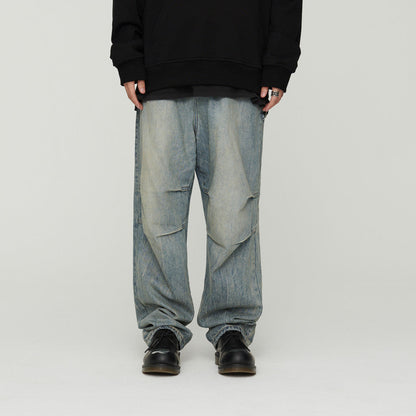 Daunte | Jeans baggy in denim grigio lavaggio chiaro