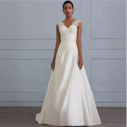 Skylana | Abito in pizzo bianco con elegante stile autunnale