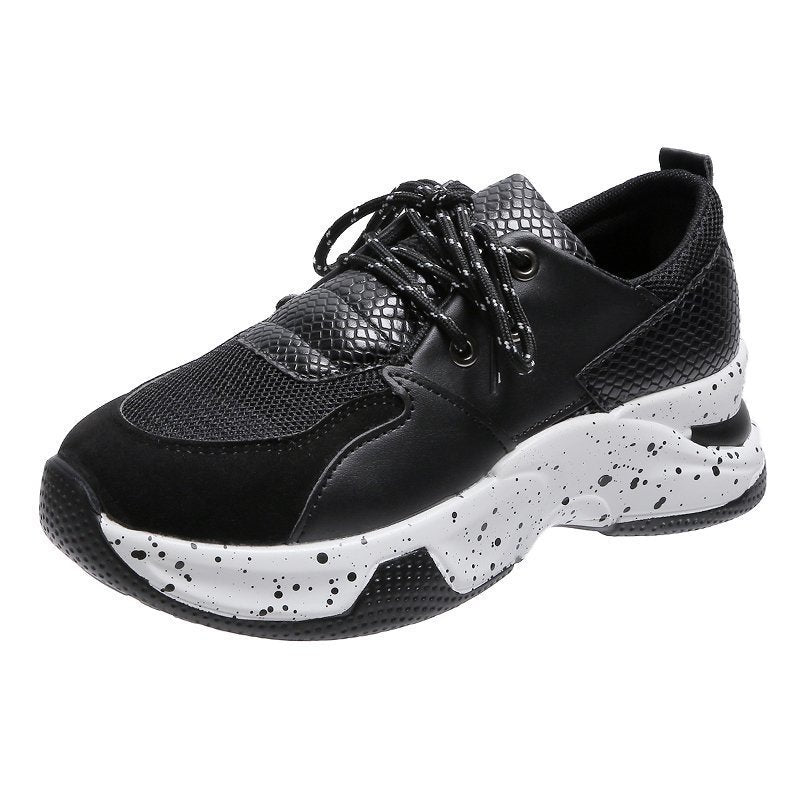 Raylise | Scarpe da ginnastica stringate da donna con stampa leopardo